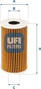 UFI 25.223.00 - Filtro olio www.autoricambi360.it