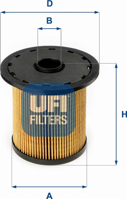 UFI 26.690.00 - Filtro carburante www.autoricambi360.it