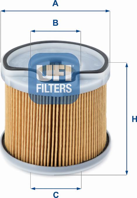 UFI 26.691.00 - Filtro carburante www.autoricambi360.it