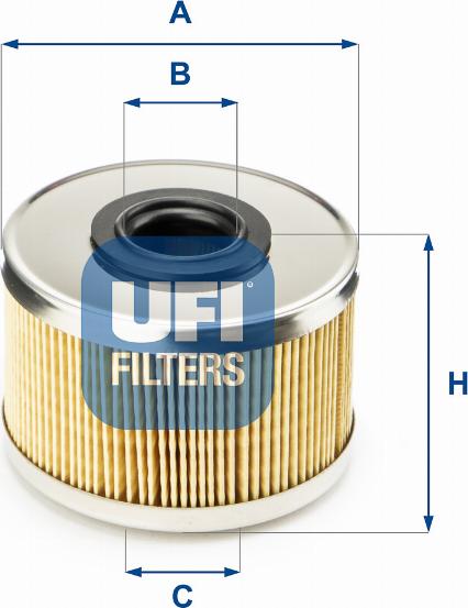 UFI 26.686.00 - Filtro carburante www.autoricambi360.it