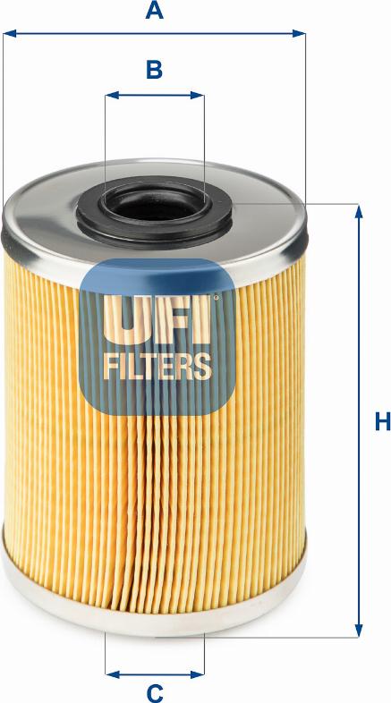 UFI 26.687.00 - Filtro carburante www.autoricambi360.it