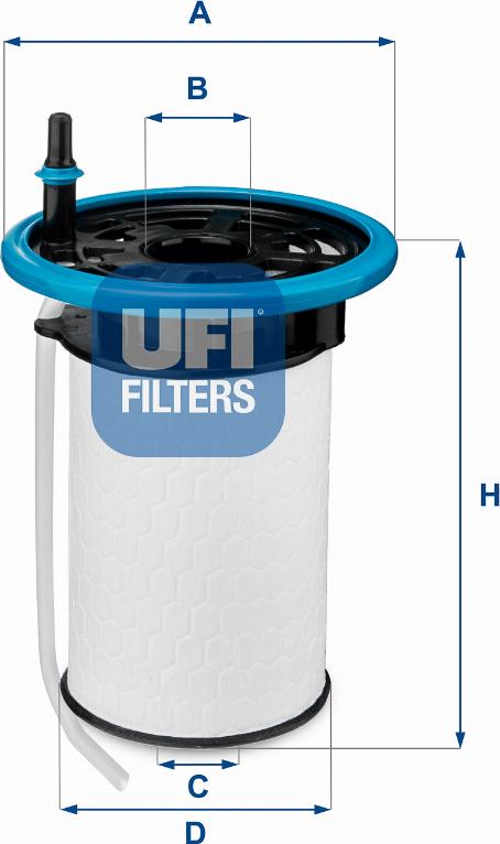 UFI 26.052.00 - Filtro carburante www.autoricambi360.it