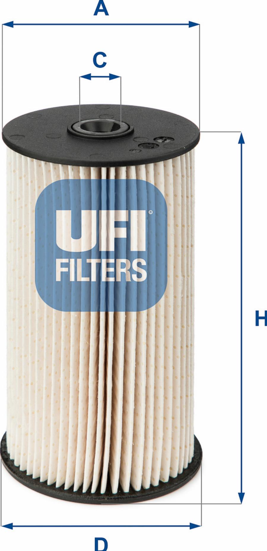 UFI 26.007.00 - Filtro carburante www.autoricambi360.it