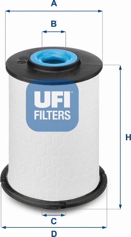 UFI 26.033.00 - Filtro carburante www.autoricambi360.it