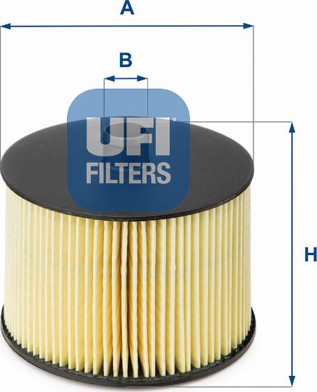 UFI 26.022.00 - Filtro carburante www.autoricambi360.it