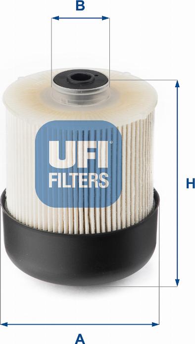 UFI 26.115.00 - Filtro carburante www.autoricambi360.it