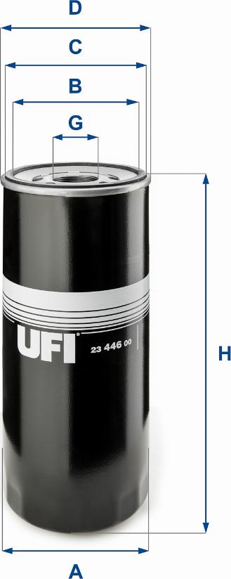 UFI 23.446.00 - Filtro olio www.autoricambi360.it