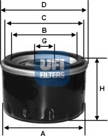 UFI 23.139.00 - Filtro olio www.autoricambi360.it