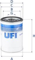 UFI 23.117.00 - Filtro olio www.autoricambi360.it