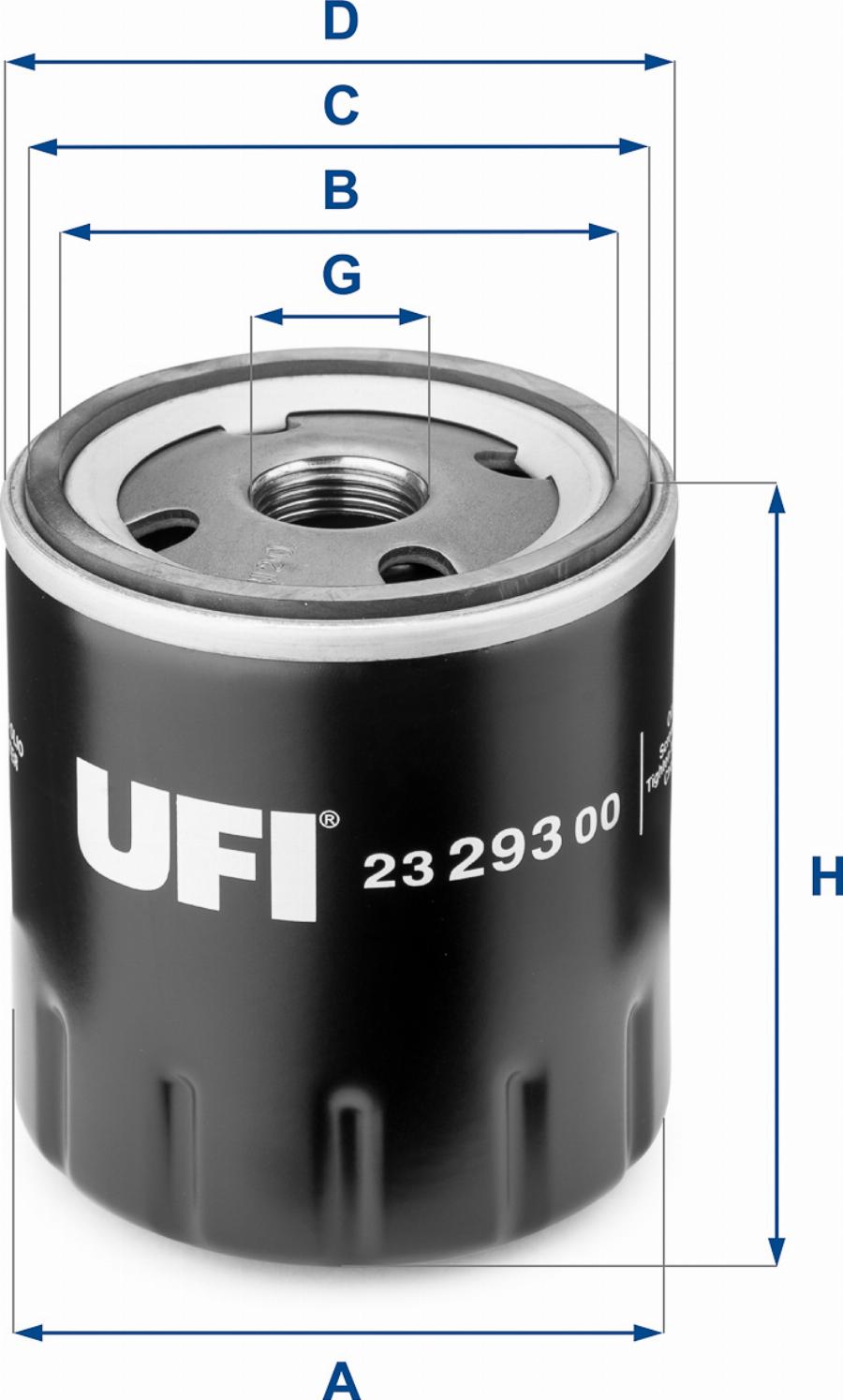 UFI 23.293.00 - Filtro olio www.autoricambi360.it