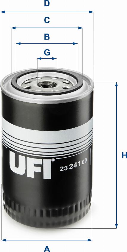 UFI 23.241.00 - Filtro olio www.autoricambi360.it