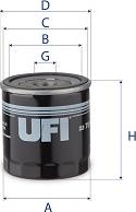UFI 23.751.00 - Filtro olio www.autoricambi360.it