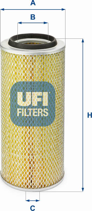 UFI 27.828.00 - Filtro aria www.autoricambi360.it