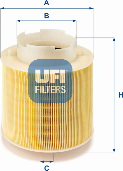 UFI 27.597.00 - Filtro aria www.autoricambi360.it