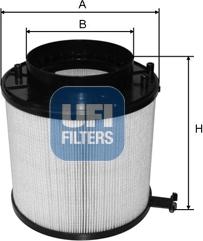 UFI 27.692.00 - Filtro aria www.autoricambi360.it