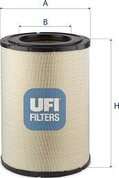 UFI 27.643.00 - Filtro aria www.autoricambi360.it