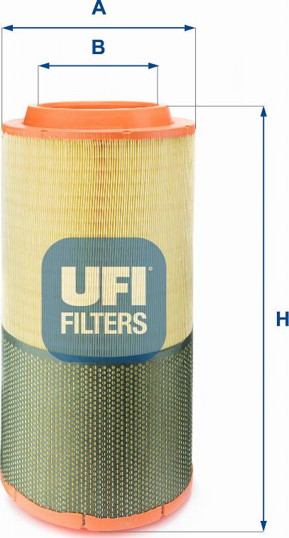 UFI 27.619.00 - Filtro aria www.autoricambi360.it