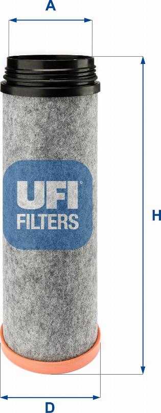 UFI 27.616.00 - Filtro aria secondaria www.autoricambi360.it