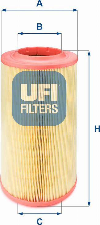 UFI 27.628.00 - Filtro aria www.autoricambi360.it