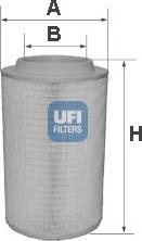 UFI 27.650.00 - Filtro aria www.autoricambi360.it