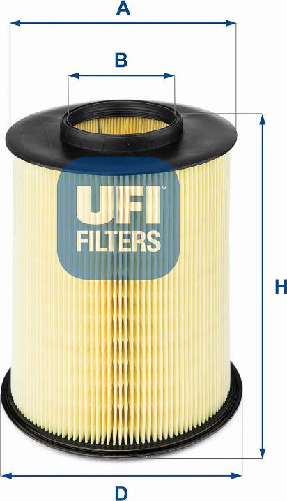 UFI 27.675.00 - Filtro aria www.autoricambi360.it