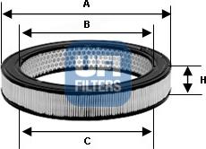 UFI 30.943.00 - Filtro aria www.autoricambi360.it