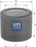 UFI 27.065.00 - Filtro aria www.autoricambi360.it