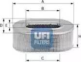 UFI 27.255.00 - Filtro aria www.autoricambi360.it
