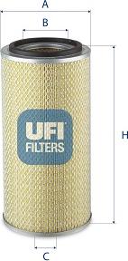 UFI 27.148.00 - Filtro aria www.autoricambi360.it