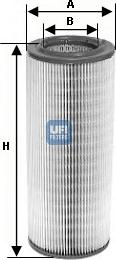 UFI 27.400.00 - Filtro aria www.autoricambi360.it