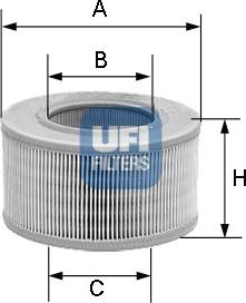 UFI 27.956.00 - Filtro aria www.autoricambi360.it