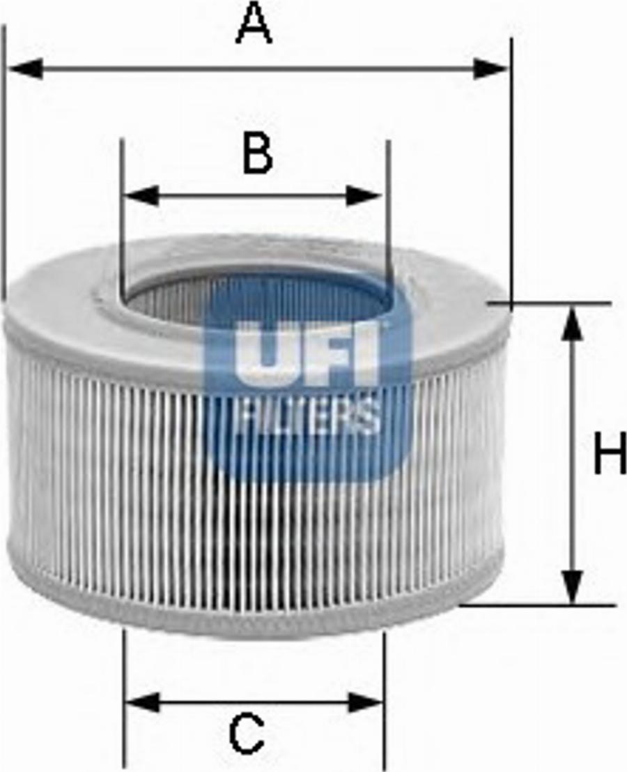 UFI 27.855.00 - Filtro aria www.autoricambi360.it