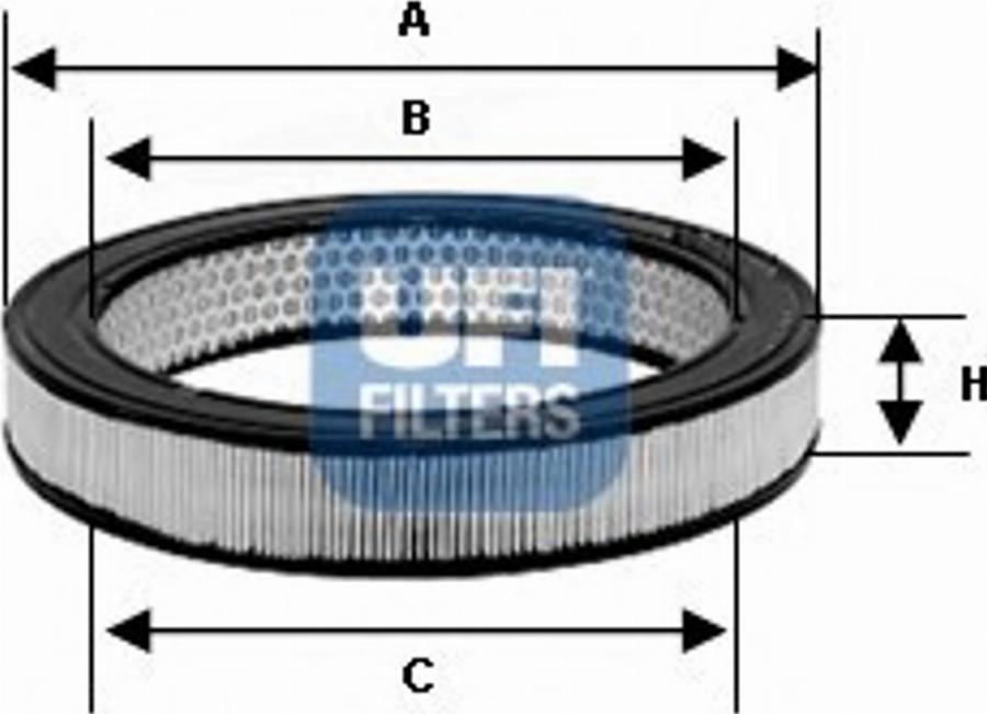 UFI 27.897.00 - Filtro aria www.autoricambi360.it