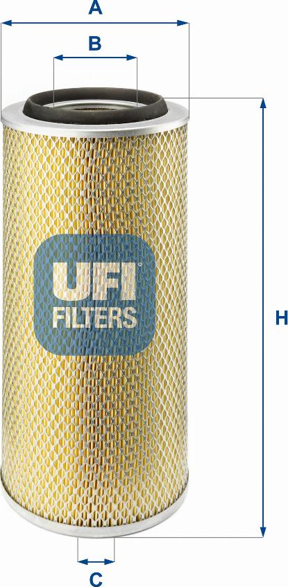 UFI 27.804.00 - Filtro aria www.autoricambi360.it