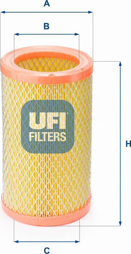 UFI 27.824.00 - Filtro aria www.autoricambi360.it