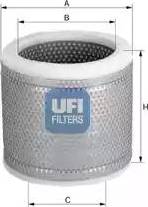 UFI 27.825.00 - Filtro aria www.autoricambi360.it