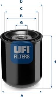 UFI 27.344.00 - Cartuccia essiccatore aria, Imp. aria compressa www.autoricambi360.it