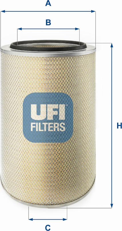 UFI 27.544.00 - Filtro aria www.autoricambi360.it