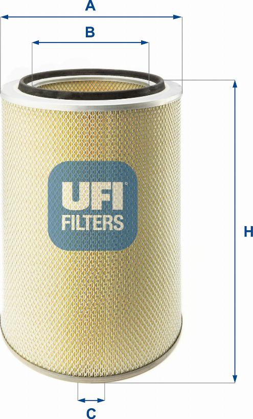 UFI 27.563.00 - Filtro aria www.autoricambi360.it
