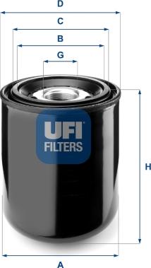 UFI 27.259.00 - Cartuccia essiccatore aria, Imp. aria compressa www.autoricambi360.it
