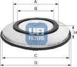 UFI 27.200.00 - Filtro aria www.autoricambi360.it