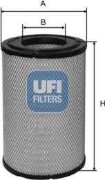 UFI 27.B10.00 - Filtro aria www.autoricambi360.it