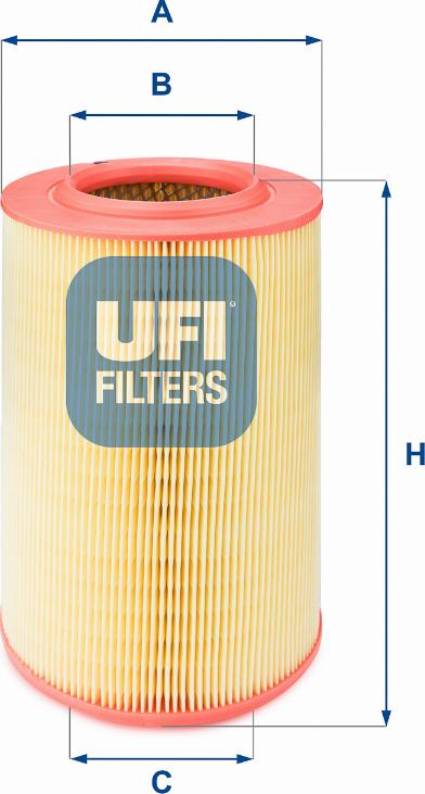 UFI 27.228.00 - Filtro aria www.autoricambi360.it