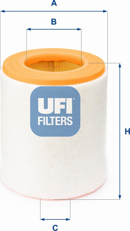 UFI 27.A48.00 - Filtro aria www.autoricambi360.it