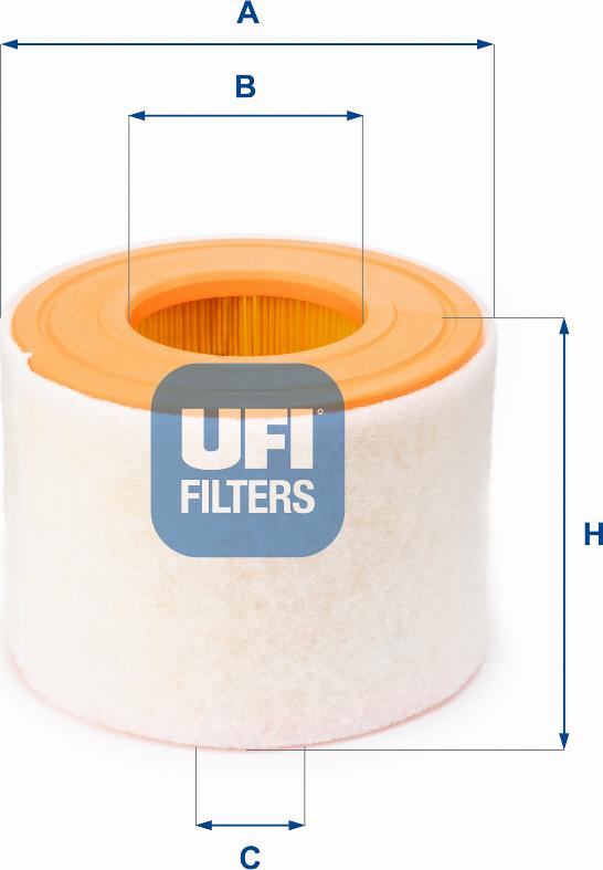 UFI 27.A54.00 - Filtro aria www.autoricambi360.it