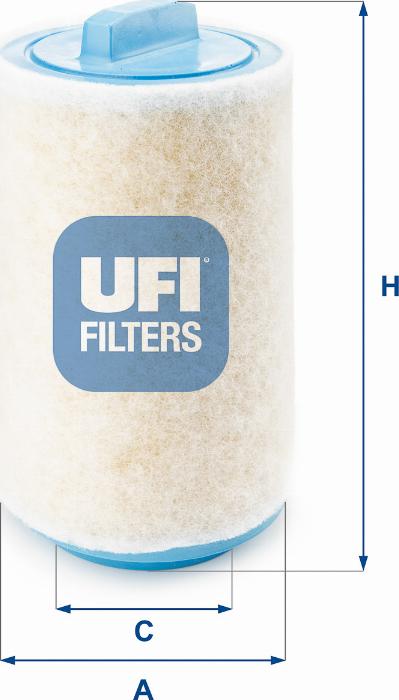 UFI 27.A53.00 - Filtro aria www.autoricambi360.it