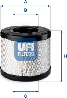 UFI 27.E50.00 - Filtro aria www.autoricambi360.it