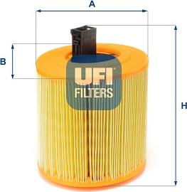 UFI 27.E61.00 - Filtro aria www.autoricambi360.it