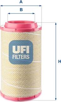 UFI 27.F16.00 - Filtro aria www.autoricambi360.it