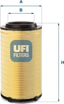 UFI 27.F27.00 - Filtro aria www.autoricambi360.it